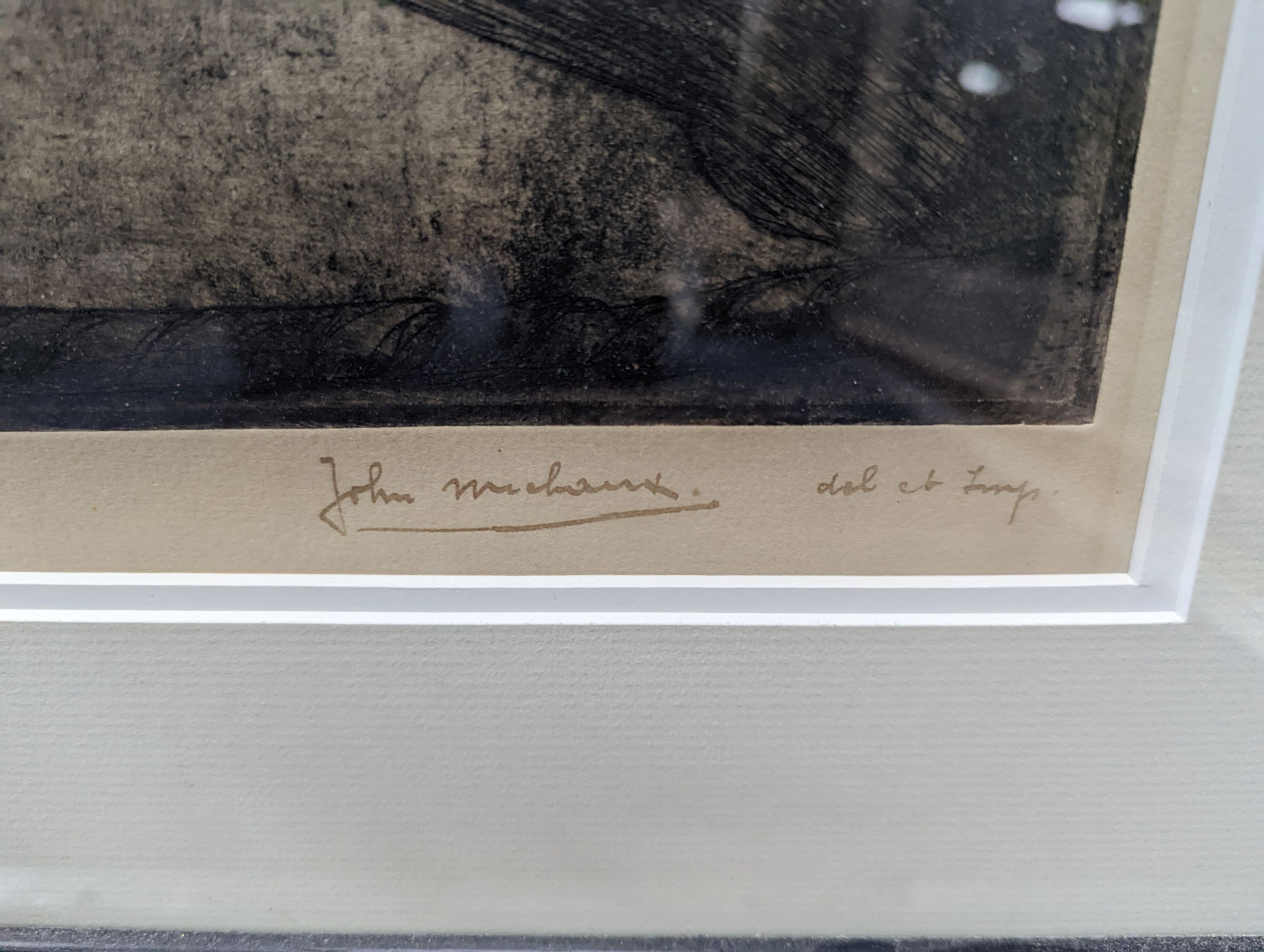 Jean Michaux (1876-1956), etching, 'Fisherman going out', signed in ink, 3/50, 79 x 62cm